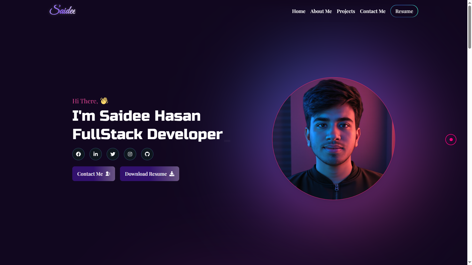 Website Portofolio Modern Menggunakan React Js