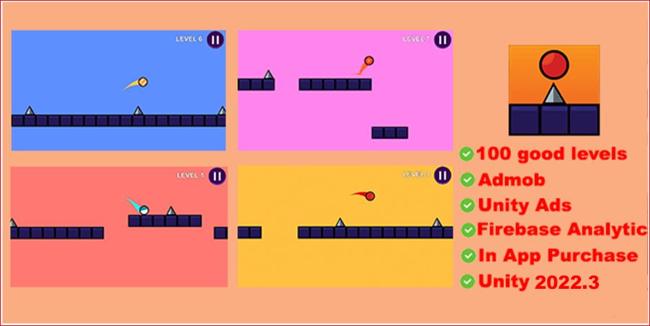 Game Red Ball Escape – Unity Source Code