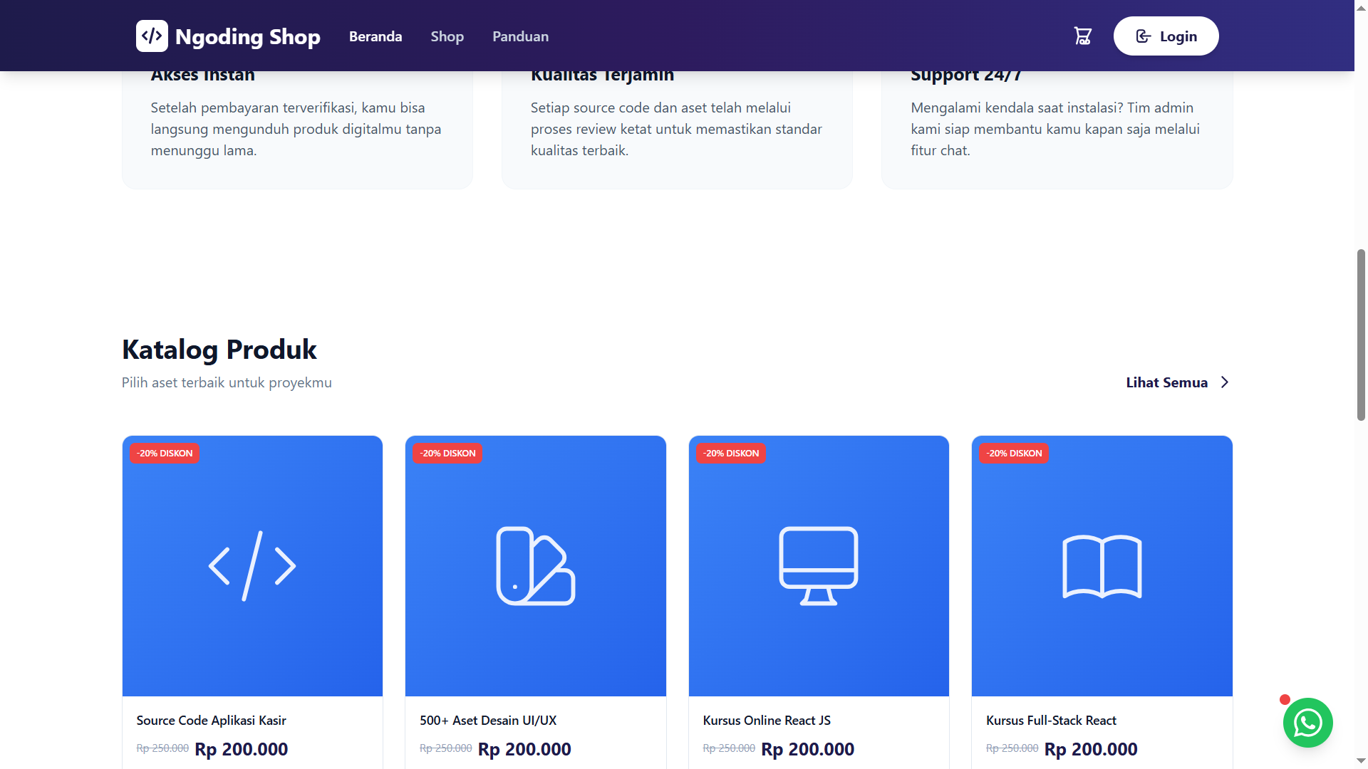 Website Toko Online Laravel 12 - Aman & Ringan